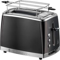 Toaster Russell Hobbs Matte Black 2 Slice, 1550W, stainless steel, heating, defrosting, black 26150-56 фото