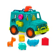 Ігровий набір-сортер - ВАНТАЖІВКА САФАРІ (колір море) - купити в інтернет-магазині Coolbaba Toys