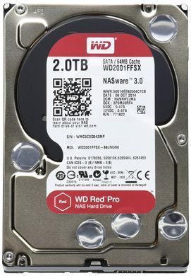 WD Жорсткий диск 2TB 3.5" 7200 64MB SATA Red Pro NAS WD2002FFSX фото