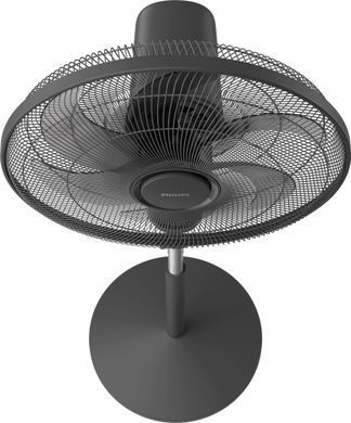 Philips Вентилятор напольный Series 1001, 45см, 47Вт, пульт ДУ, опора круглая, ароматерапия, черный