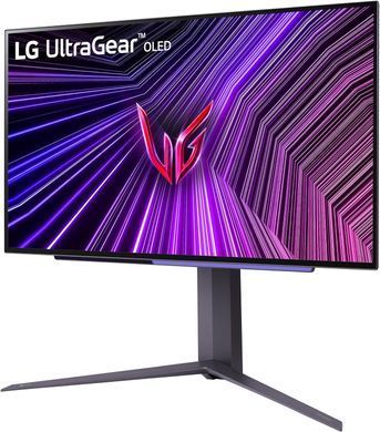 LG Монітор 27" 27GS95QE-B 2xHDMI, DP, USB, Audio, OLED, 2560x1440, 240Hz, 0.03ms, DCI-P3 98.5%, G-SYNC, FreeSync, AdaptiveSync, Pivot, DisplayHDR TRUE BLACK 400 27GS95QE-B фото