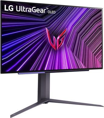 LG Монітор 27" 27GS95QE-B 2xHDMI, DP, USB, Audio, OLED, 2560x1440, 240Hz, 0.03ms, DCI-P3 98.5%, G-SYNC, FreeSync, AdaptiveSync, Pivot, DisplayHDR TRUE BLACK 400 27GS95QE-B фото