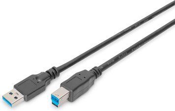 Digitus Кабель USB 3.0 (AM/BM) 1.8м, чорний AK-300115-018-S фото