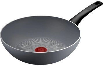 Tefal Сковорода ВОК Halo, 28см, алюміній, бакеліт, сірий C3121953 фото