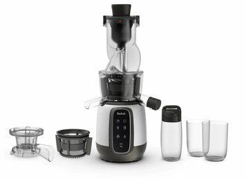 Tefal Tefal juicer Ultra Juice auger, 200W, bowl-6L, cake-0.8L, plastic, silver-black ZC605D38 фото