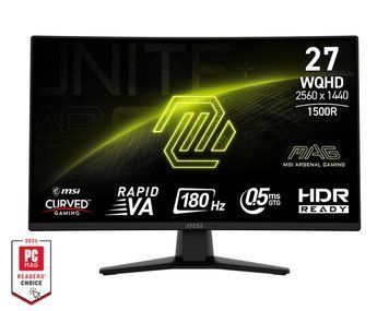 MSI Монітор MSI 27" MAG 274CQF 2xHDMI, DP, Audio, VA, 2560x1440, 180Hz, 0.5ms, sRGB 128%, CURVED, AdaptiveSync 9S6-3CE31T-007 фото