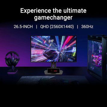 ASUS Монітор 26.5" ROG Strix XG27ACDNG 2xHDMI, DP, USB-C, 3xUSB, OLED, 2560x1440, 360Hz, 0.03ms, DCI-P3 99%, AdaptiveSync, Pivot, HDR400 90LM0AN0-B01970 фото