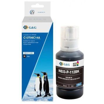 G&G Контейнер з чорнилом до Epson L15150/15160 Black pigm G&G-C13T06C14A фото