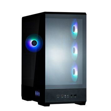 Zalman Корпус P50 DS без БЖ, 2xUSB3.0, 1xUSBType-C, 4x120мм ARGB, VGA 435мм, LCS ready, TG Side Panel, ATX, чорний P50DSBLACK фото