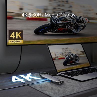 TP-Link Хаб USB UH9120C USB-C > 3xUSB3.0/1xUSB-C/xHDMI/1xRJ45/1xSD/1xmicroSD/1xPD 100Wh UH9120C фото