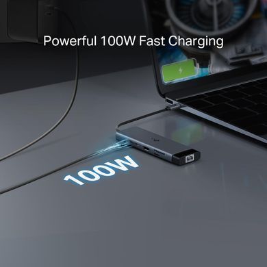 TP-Link Хаб USB UH9120C USB-C > 3xUSB3.0/1xUSB-C/xHDMI/1xRJ45/1xSD/1xmicroSD/1xPD 100Wh UH9120C фото