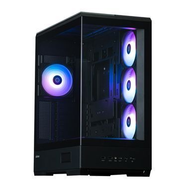 Zalman Корпус P50 DS без БЖ, 2xUSB3.0, 1xUSBType-C, 4x120мм ARGB, VGA 435мм, LCS ready, TG Side Panel, ATX, чорний P50DSBLACK фото