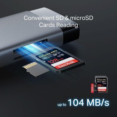 TP-Link Хаб USB UH9120C USB-C > 3xUSB3.0/1xUSB-C/xHDMI/1xRJ45/1xSD/1xmicroSD/1xPD 100Wh UH9120C фото
