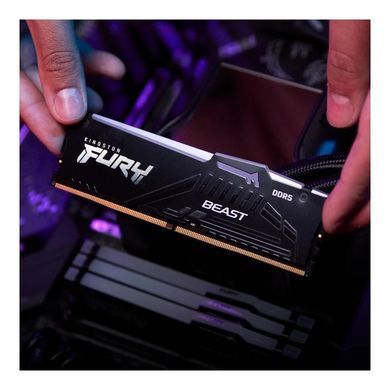 Kingston Память ПК DDR5 128GB KIT (64GBx2) 5600 FURY Beast RGB KF556C36BBEAK2-128 фото