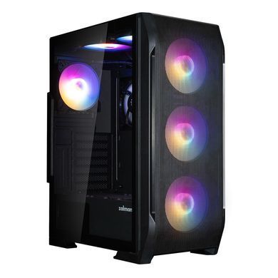 Zalman Корпус N7 PLUS V2 + блок питания ZM700-LX3, 1xUSB3.0, 2xUSB2.0, 6x120мм RGB Rainbow, 1x120мм, VGA 340мм, LCS ready, TG Side Panel, ATX, черный N7PLUSV2+ZM700-LX3 фото