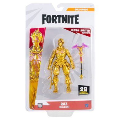 Fortnite Колекційна фігурка Solo Mode Raz (Golden) (Ultra Limited Edition), 10см FNT1361 фото
