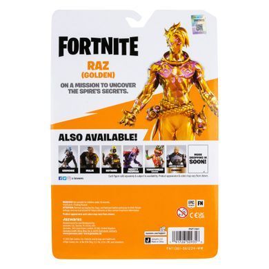 Fortnite Колекційна фігурка Solo Mode Raz (Golden) (Ultra Limited Edition), 10см FNT1361 фото