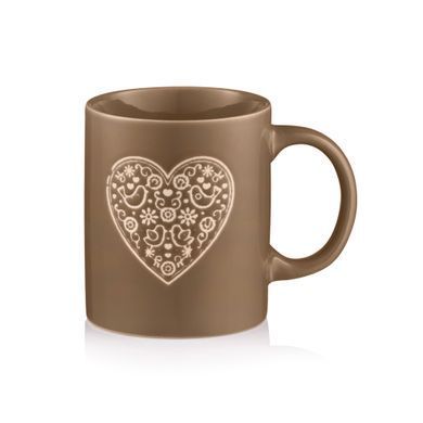 ARDESTO Mug Heart, 320ml, ceramic, gray AR3074G фото