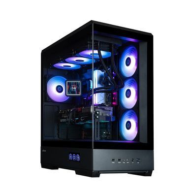 Zalman Корпус P50 DS без БЖ, 2xUSB3.0, 1xUSBType-C, 4x120мм ARGB, VGA 435мм, LCS ready, TG Side Panel, ATX, чорний P50DSBLACK фото
