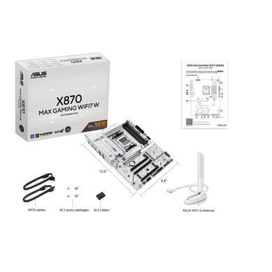 ASUS Материнcька плата X870 MAX GAMING WIFI7 W 90MB1LZ0-M0EAY0 фото