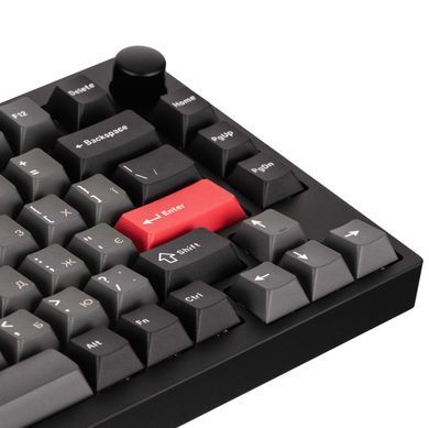 Lemokey Клавиатура механическая P1 Pro 84Key, Keychron Super Banana, WL/BT/USB-A, QMK/VIA, Hot-Swap, EN/UKR, RGB, Knob, Carbon Black P1P-M4-UA фото