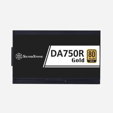 SilverStone Блок живлення Decathlon (750W), >90%, 80+ Gold, 120мм, 1xMB, 24pin(20+4), 2xCPU 8pin(4+4), 4xMolex, 8xSATA, 4xPCIe 8pin(6+2), 1 x 12V-2x6, Fully modular SST-DA750R-GMA фото