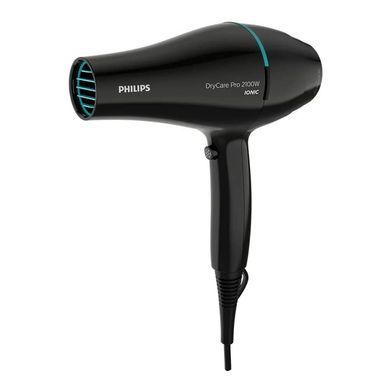 Philips Фен DryCare, 2100Вт, 4 режими, іоніз-я, хол. обдув, чорний BHD272/00 фото