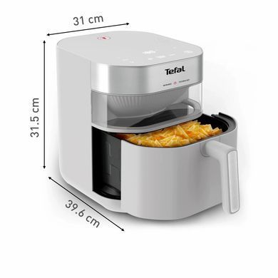 Tefal Мультипечь Easy Fry Infrared, 1500Вт, чаша-7л, сенсорное управл., 8 программ, пластик, светло-серый EY831GE0 фото