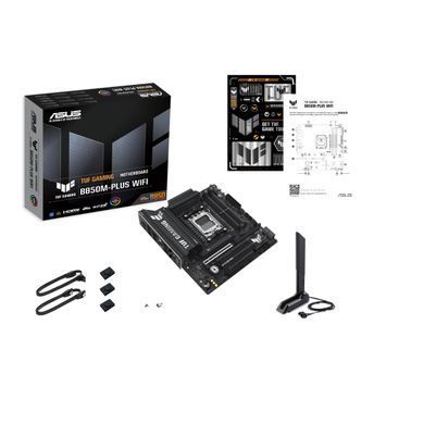 ASUS Материнcька плата TUF GAMING B850M-PLUS WIFI sAM5 B850 4xDDR5 M.2 HDMI DP Wi-Fi BT mATX 90MB1IY0-M0EAY0 фото