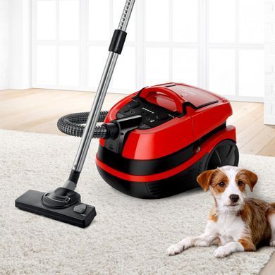 Bosch Пылесос моющий, 2100Вт, НЕРА13, турбощётка, красный BWD421PET фото