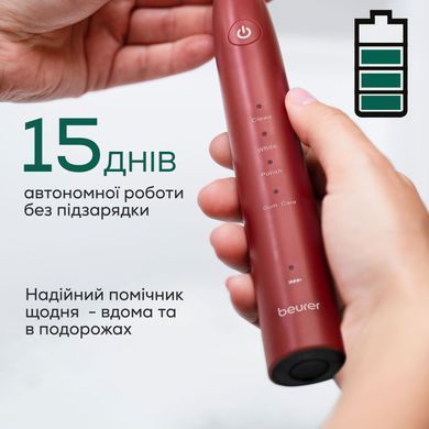 Beurer Beurer toothbrush electric Jet LE2025 GP, 80th. fluct/min, nozzle-2, 5 modes, burgundy SC_30_JET_LE2025_GP фото
