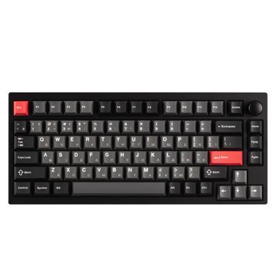 Lemokey Клавиатура механическая P1 Pro 84Key, Keychron Super Banana, WL/BT/USB-A, QMK/VIA, Hot-Swap, EN/UKR, RGB, Knob, Carbon Black P1P-M4-UA фото