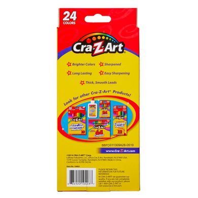 Cra-Z-Art Кольорові олівці 24шт 10403CRA фото