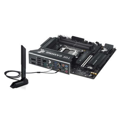 ASUS Материнcька плата TUF GAMING B850M-PLUS WIFI sAM5 B850 4xDDR5 M.2 HDMI DP Wi-Fi BT mATX 90MB1IY0-M0EAY0 фото