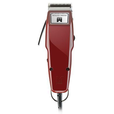 Moser Машинка для стрижки Moser Edition Burgundy, від мережі, вібраційний мотор, насадок-4, сталь, бордовий 1400-0278 фото