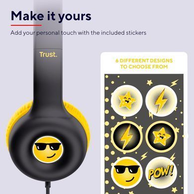 Trust Наушники Nouna Headphones mini-jack, Mic, Черный 25406_TRUST фото