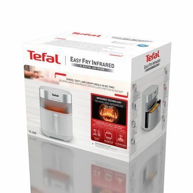 Tefal Мультипечь Easy Fry Infrared, 1500Вт, чаша-7л, сенсорное управл., 8 программ, пластик, светло-серый EY831GE0 фото