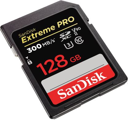 Карта пам'яті SanDisk SD 128GB C10 UHS-II U3 V90 R300/W260MB/s Extreme Pro SDSDXDK-128G-GN4IN фото