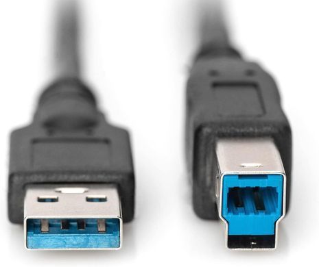 Digitus Кабель USB 3.0 (AM/BM) 1.8м, чорний AK-300115-018-S фото