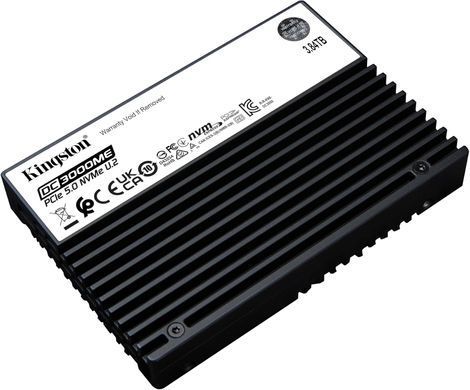 Kingston Накопичувач SSD Kingston U.2 3840TB DC3000M Enterprise SEDC3000ME/3T8 фото