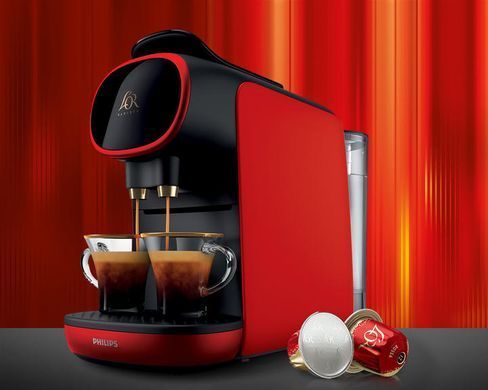 Philips Кавомашина капсульна L'OR Barista Sublime, 0.8л, капсули, червона LM9012/50 фото