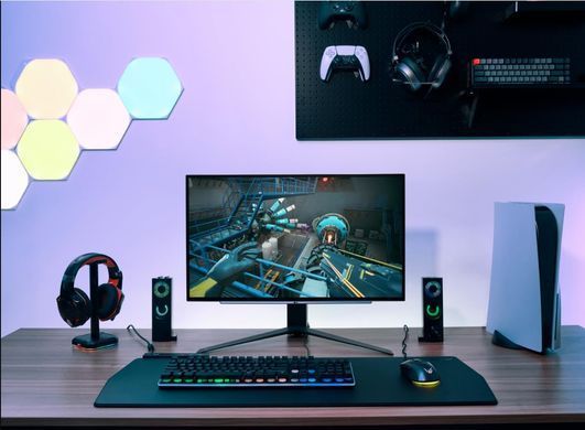 LG Монітор 27" 27GS95QE-B 2xHDMI, DP, USB, Audio, OLED, 2560x1440, 240Hz, 0.03ms, DCI-P3 98.5%, G-SYNC, FreeSync, AdaptiveSync, Pivot, DisplayHDR TRUE BLACK 400 27GS95QE-B фото
