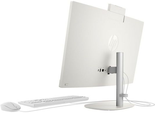 HP Комп'ютер персональний моноблок 240-G10 23.8" FHD IPS AG, Intel i3-N300, 8GB, F512GB, UMA, WiFi, кл+м, 3р, DOS, білий 8T2Z6ES фото