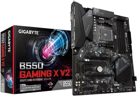 Gigabyte Материнская плата B550 GAMING X V2 sAM4 B550 4xDDR4 HDMI DVI ATX B550_GAMING_X_V2 фото