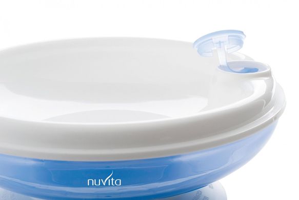 Тарелка Nuvita с подогревом 6м+ cиняя NV1427Blue фото