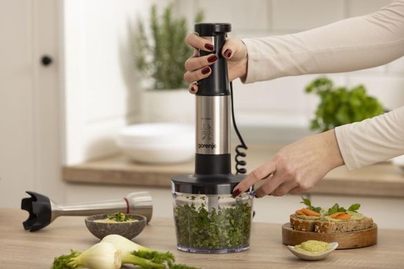 Gorenje Gorenje submersible blender 1500W, 3in1, bowl-600ml, inox