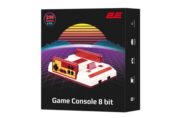 Ігрова консоль 2Е 8bit AV (2 дротових геймпада, 298 ігор) 2E8BAVWD288 фото