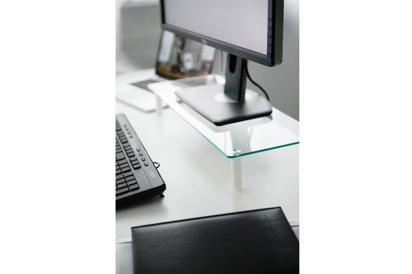 Digitus Подставка для монитора DIGITUS Universal glass monitor riser, до 20кг DA-90358 фото