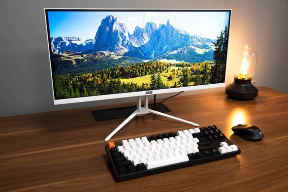 2E Монитор 25.7" D2621W HDMI, DP, Audio, IPS, 2560x1080, 21:9, 75Hz, FreeSync, White 2E-D2621W-01.UA фото