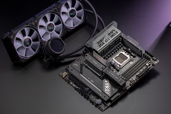 ASUS Материнcька плата ROG STRIX X870E-E GAMING WIFI sAM5 X870E 4xDDR5 M.2 HDMI WiFi BT ATX 90MB1IB0-M0EAY0 фото